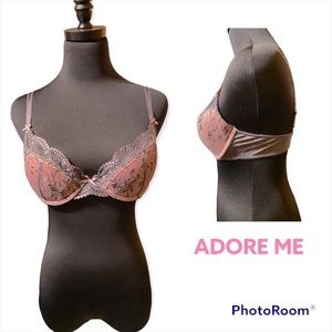 Pink and Grey bra by Adore Me